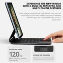 Backlit Keyboard for iPad with Trackpad and Adjustable Angles