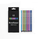 Metallic Artistic Pencils Set: 12 Vivid Shades for Art