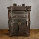 Retro Leather Backpack 15.6 Laptop Bag