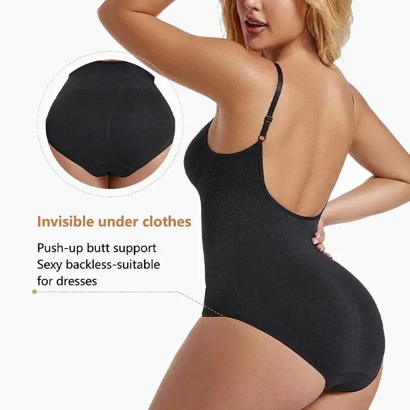 Backless Shapewear Bodysuit for Women Seamless Tummy Control