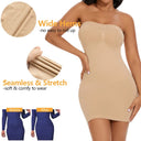 Off-Shoulder Compression Body Shaper Dress for Women