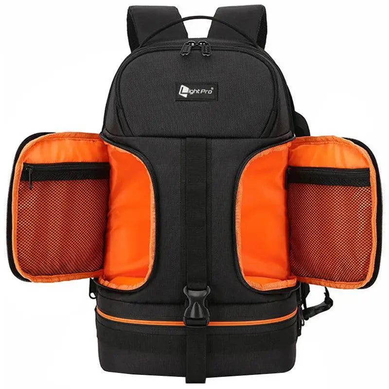 Waterproof Camera Backpack Tripod Straps Laptop Compartment