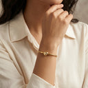 Sterling Silver Golden Love Bracelet