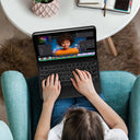 Backlit Keyboard for iPad with Trackpad and Adjustable Angles