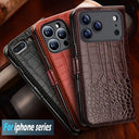 Leather Wallet Case For iPhone - Card Slots
