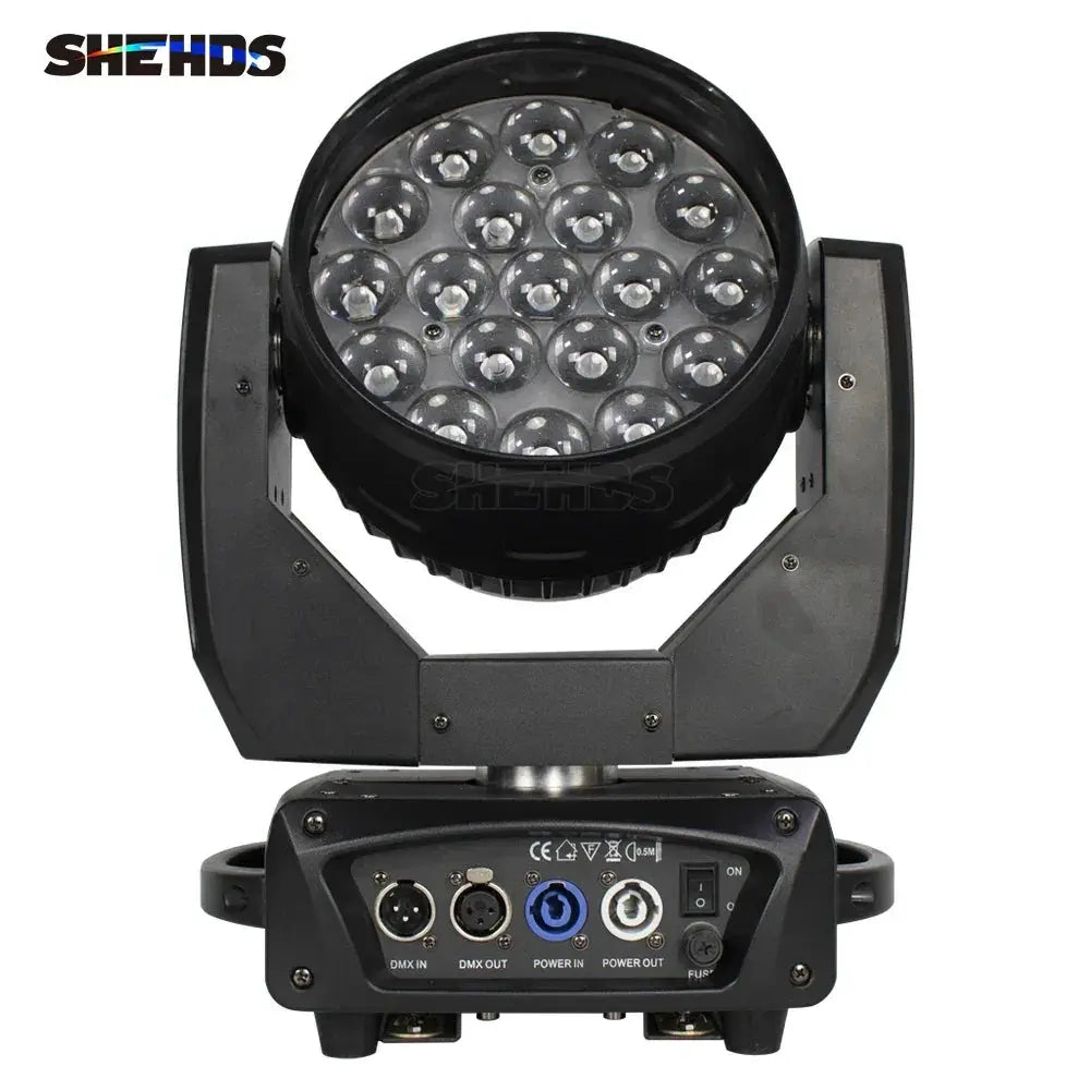 SHEHDS Beam Wash 4 Pack 19x15W RGBW Zoom Moving Head
