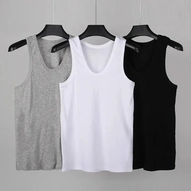 Men's Lightweight Cotton Vest All Seasons Casual Slim Fit