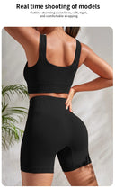 Yoga Set for Women Fitness Seamless Ribbed 2-Piece