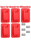 5pcs Tool Holder Dock Wall Mount Storage Rack For Milwaukee Tools