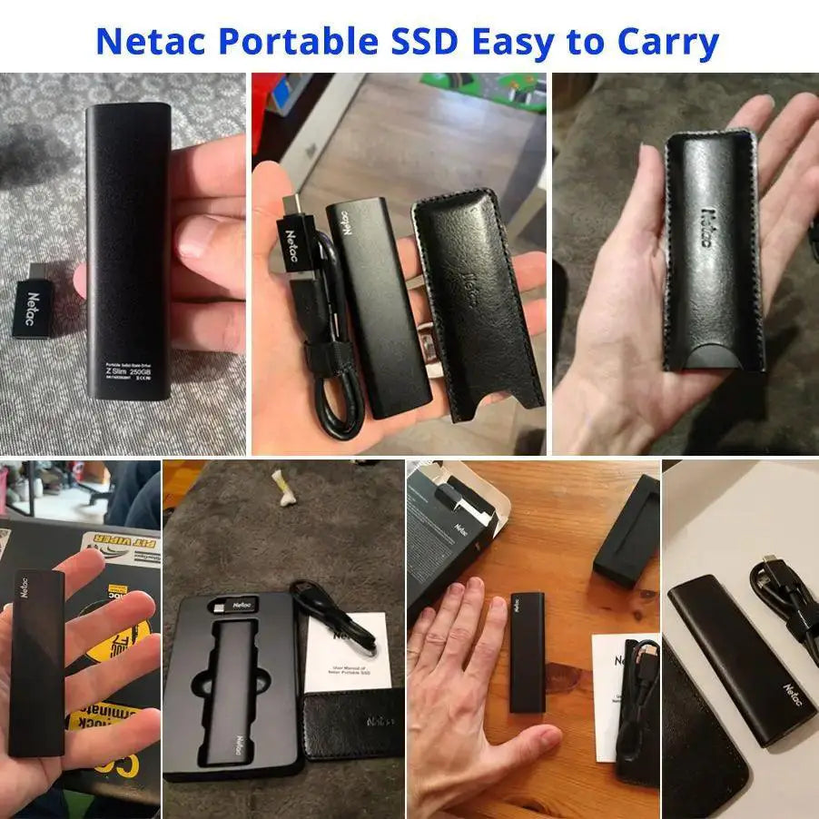 Netac Portable SSD USB Type C Ultra Fast Storage Drive