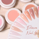 Pink White Clear Nail Gel Extension Kit for DIY Nails