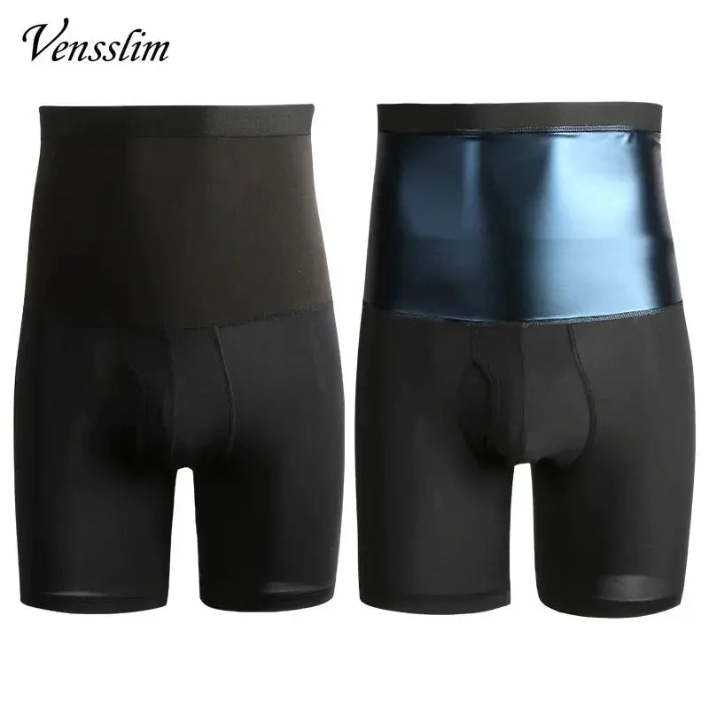 Men Compression Sauna Sweat Shorts Slimming Tummy Control