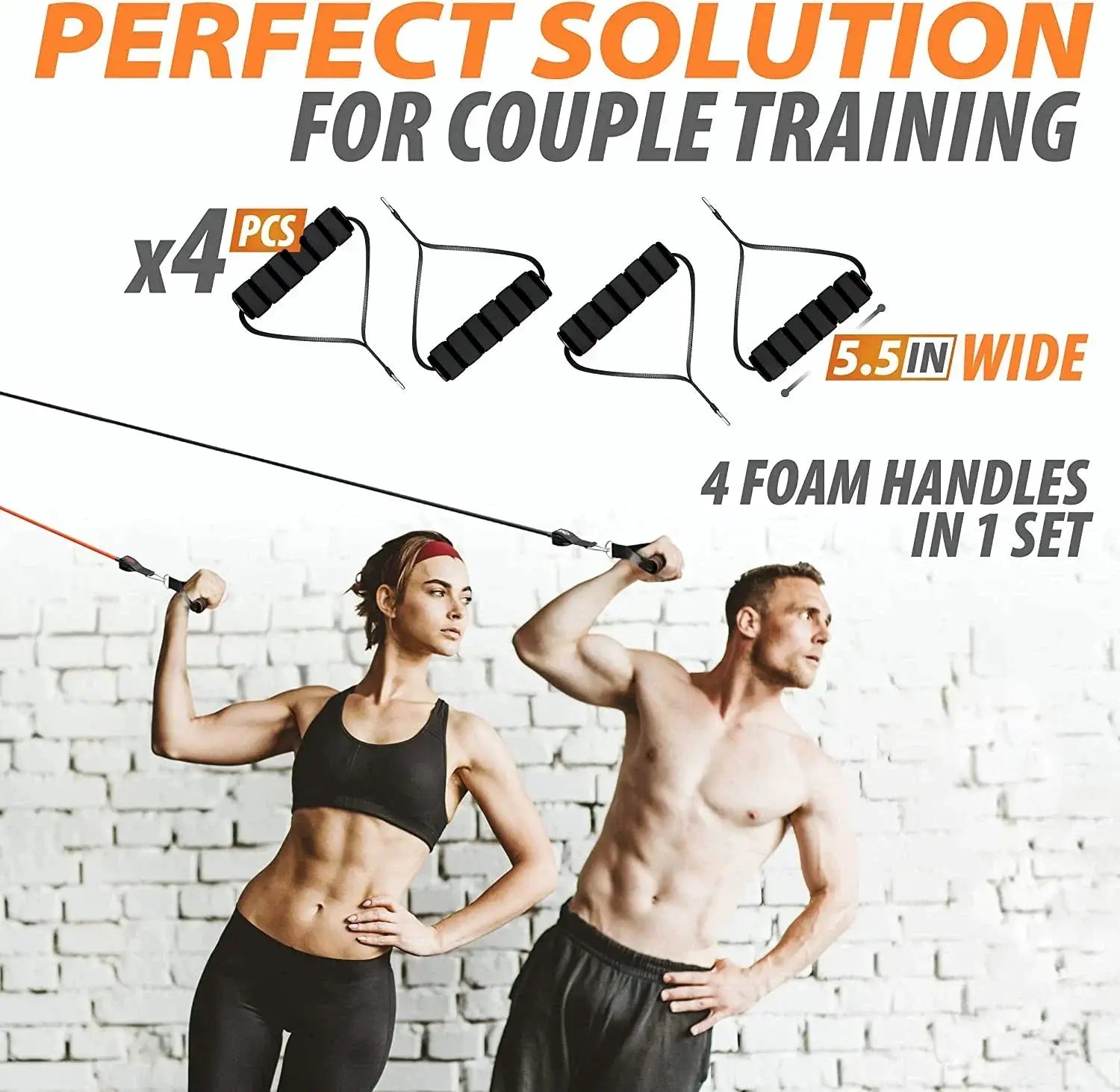 Ultimate 360lbs Resistance Bands Set for Home Gym Use