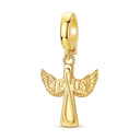 Charm Beads Sterling Silver Golden