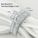 Princess Moissanite Ring In R