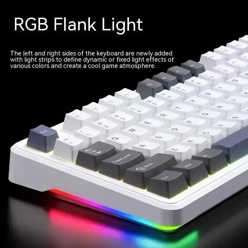 AULA F87 Pro Wireless 87 Key RGB PBT Gasket Keyboard - OurLum.com