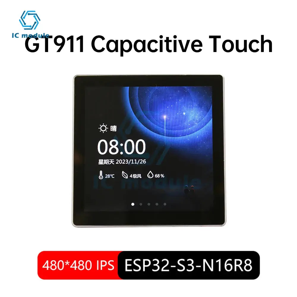 ESP32-S3 Development Board LVGL 4.0 inch 480*480 Smart Display ESP32 Display Wi-Fi Bluetooth Development Board LCD TFT Module