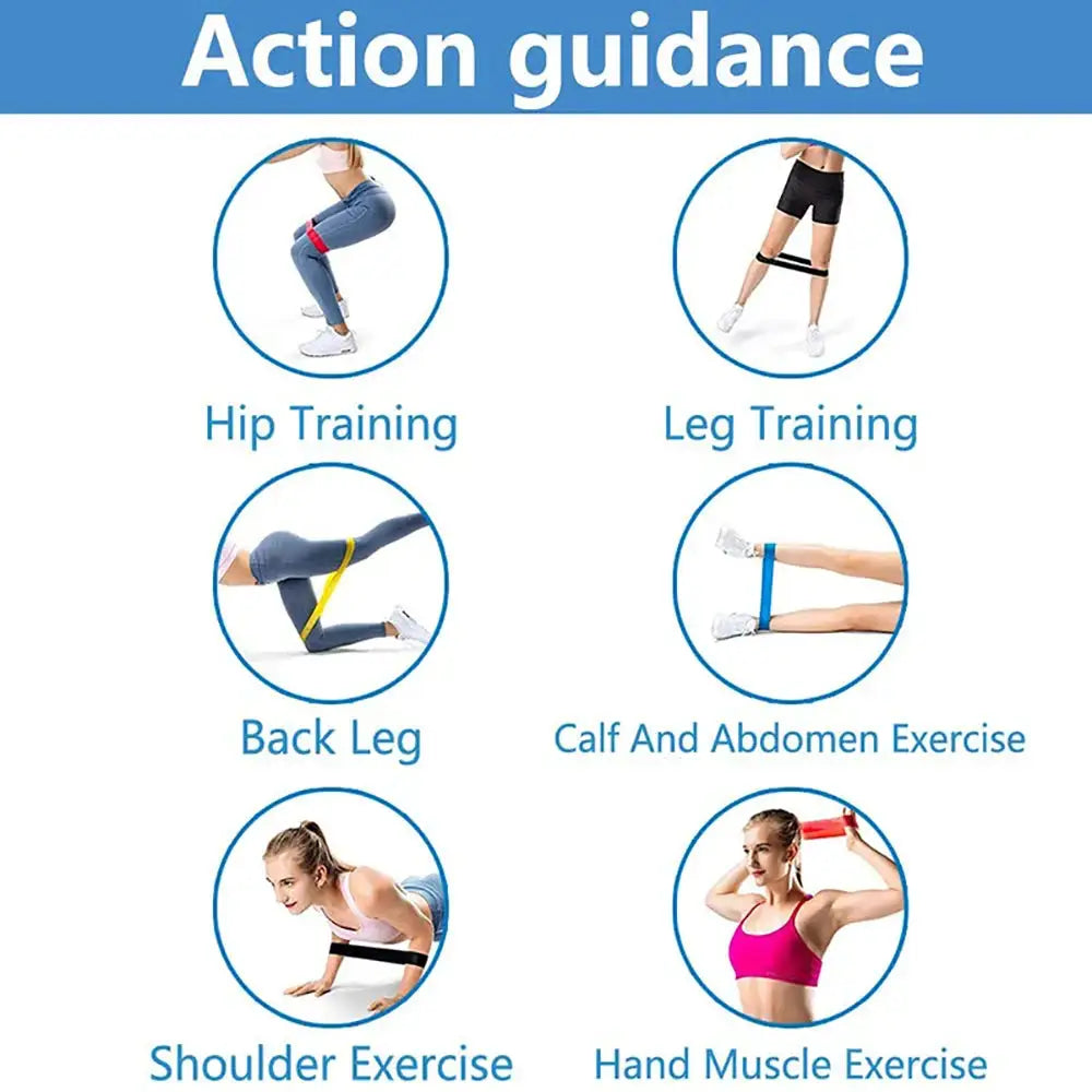 5 Piece Portable Resistance Bands Set For Gym And Yoga - product image 5