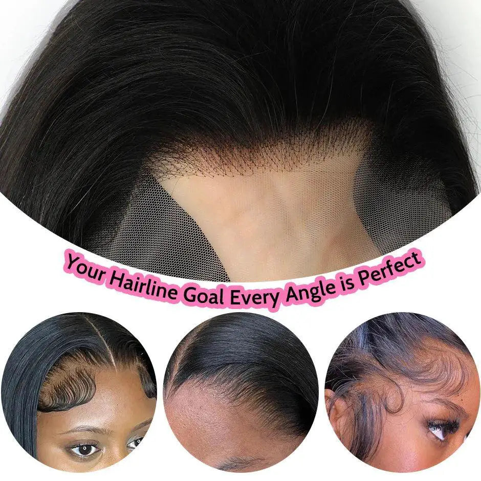 Premium 13x6 HD Lace Frontal Wig Virgin Human Hair Straight