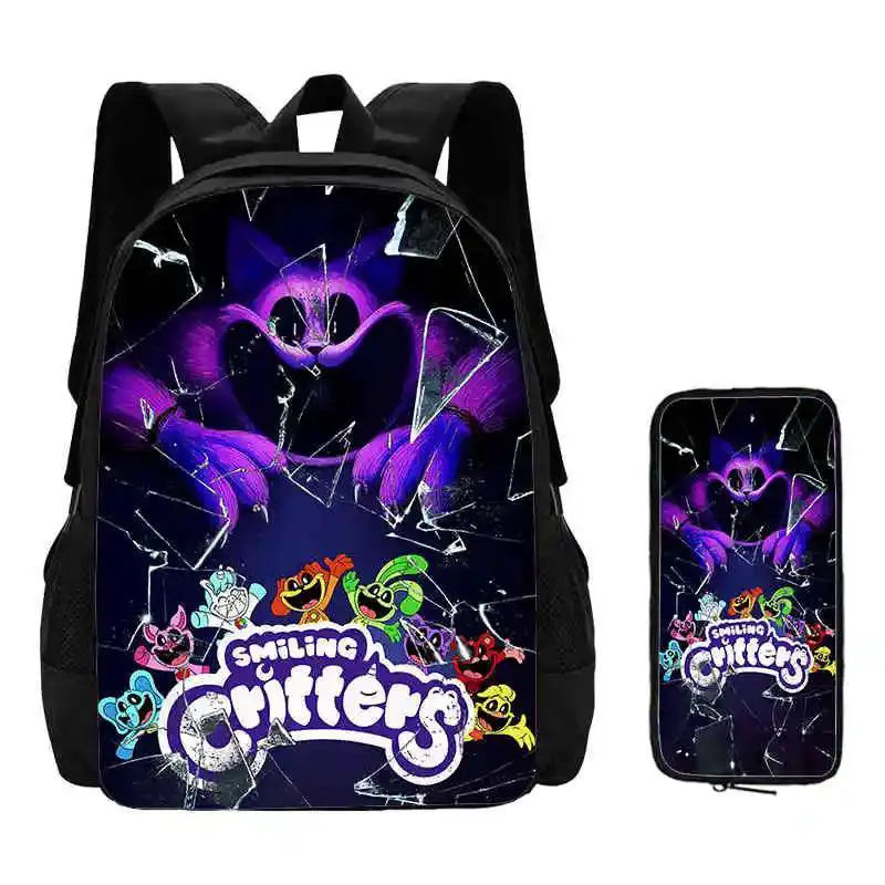 Durable Kids Anime Backpack Set for School — product view