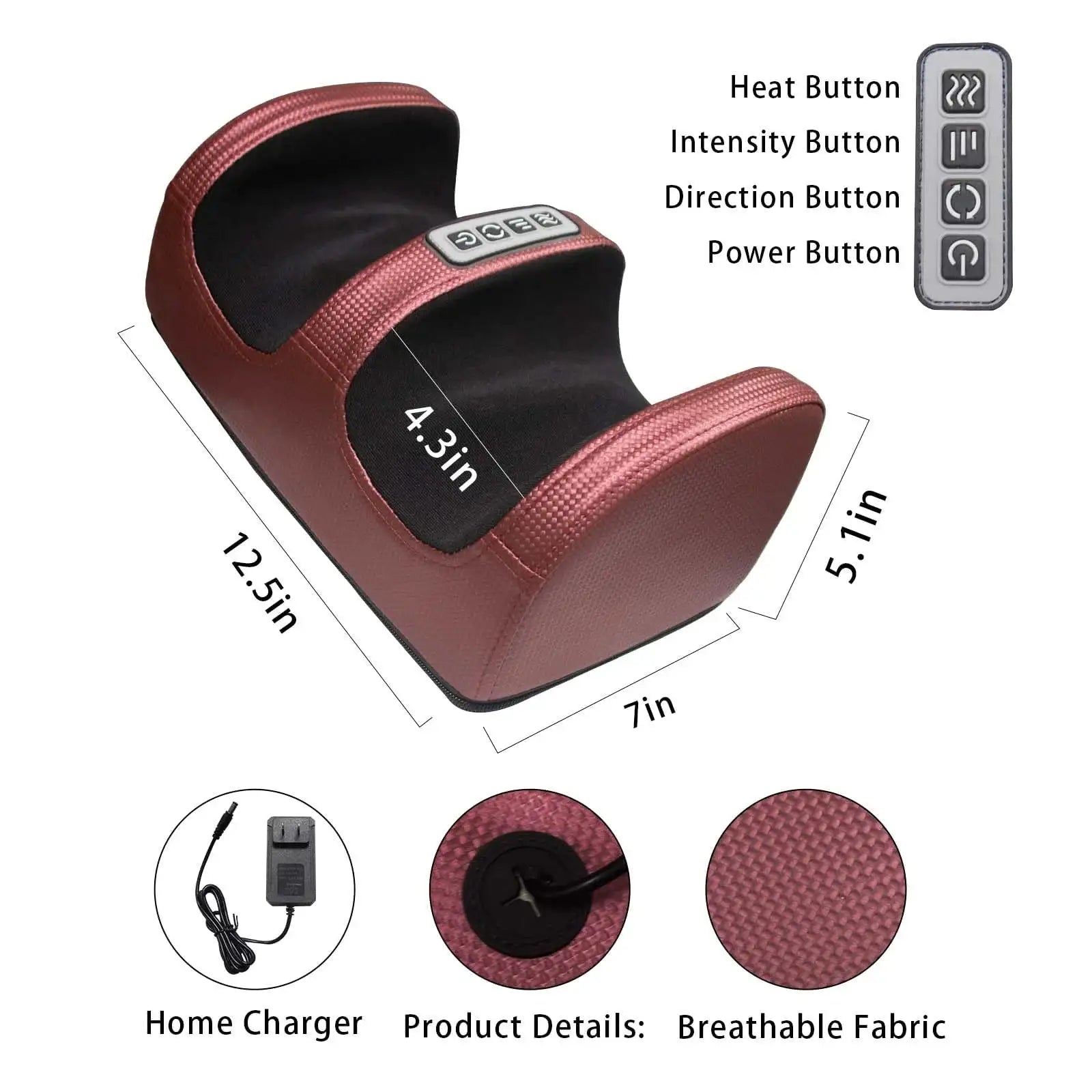 Foot massage machine Foot kneading foot leg massager electric heating home leg machine Christmas gifts, Valentine's Day gifts, M