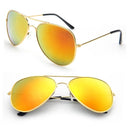 Unisex Gradient Mirror Pilot Sunglasses with UV400 Protection