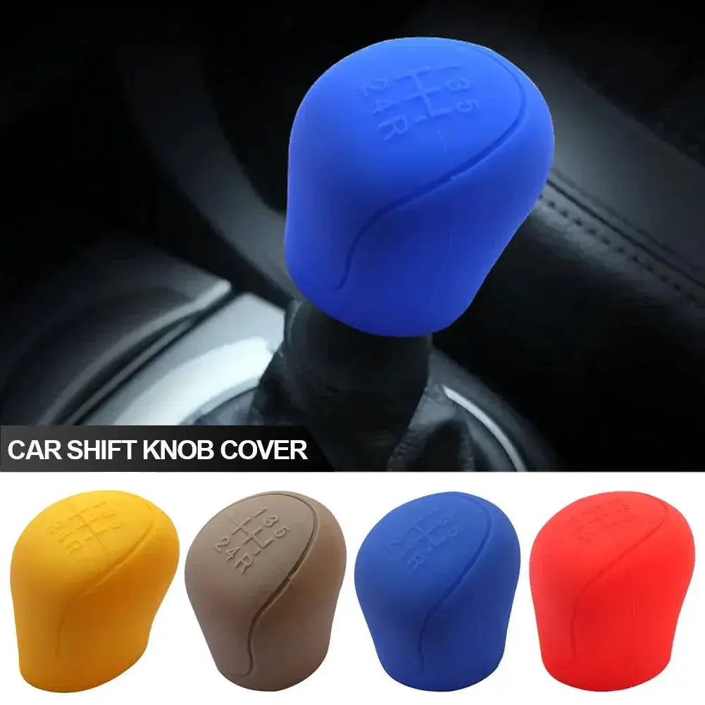 Car Silicone Gear Shift Knob Cover Non Slip Grip Handle