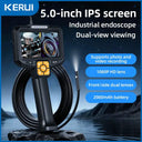 Kerui 5Inch Dual Lens 1080P Borescope Car Sewer