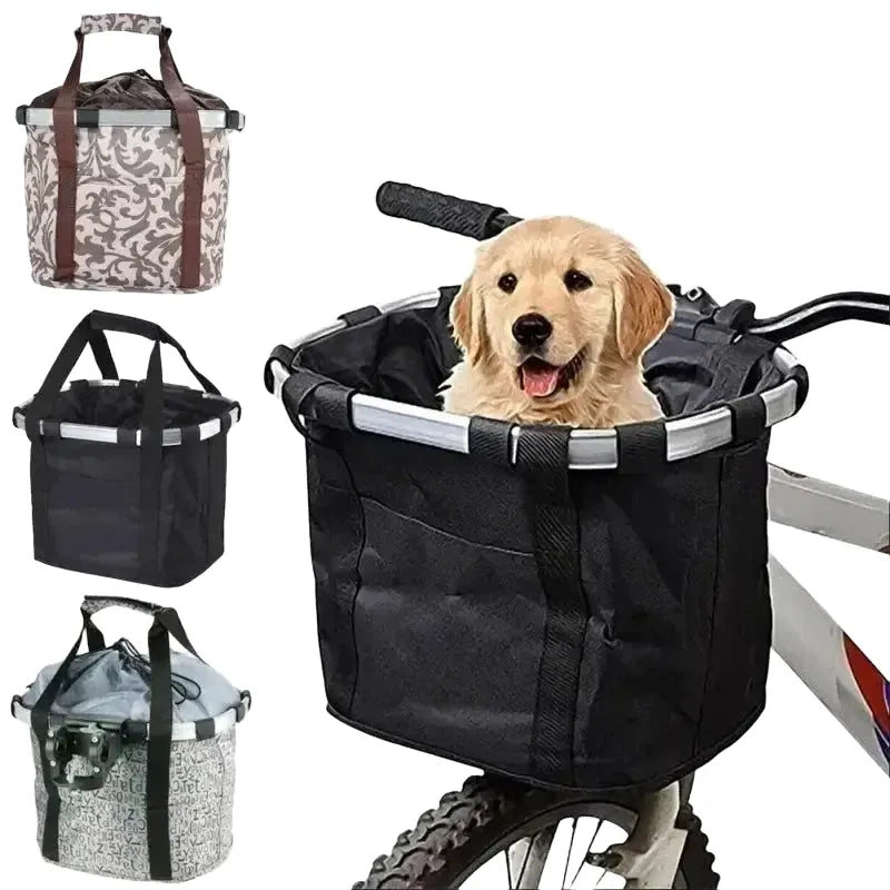 Detachable In Bicycle Front Basket And Pet Carrier — product view 1