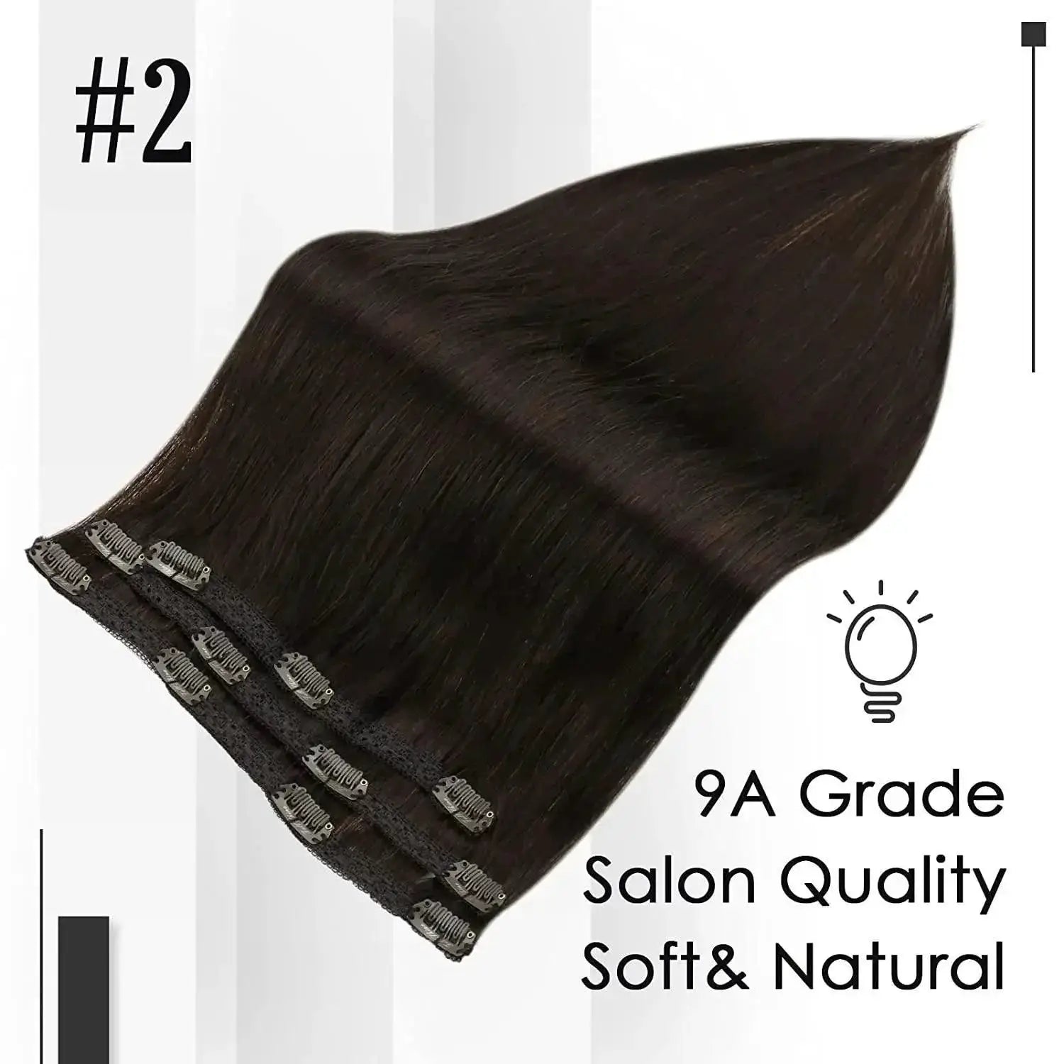 Balayage Clip In Hair Extensions Luxurious Remy Human Hair