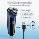 Electric Razor - Rechargeable Rotary Shaving