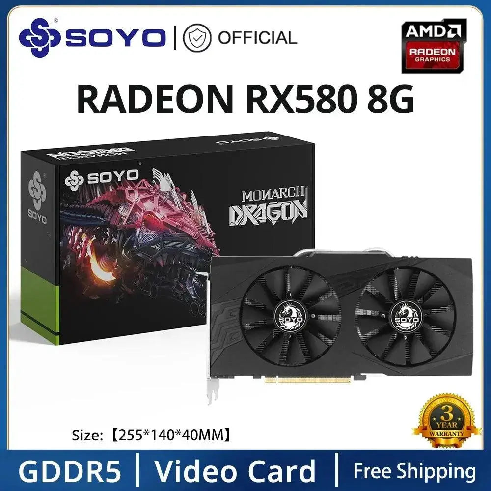 SOYO Radeon RX580 Graphics Card For VR And High End Gaming