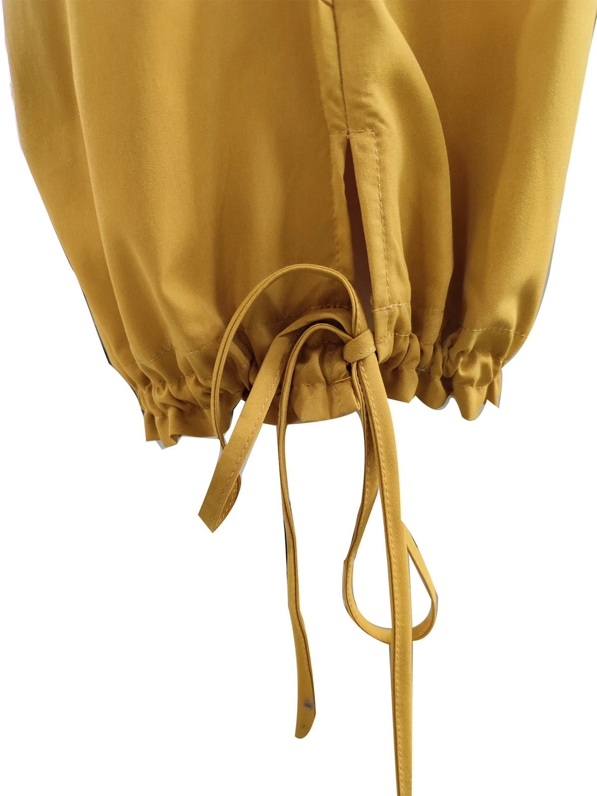 Plus Size Yellow Casual Pants