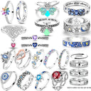 Sterling Silver Ring Sparking Zirconium