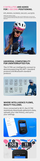 GEOID CC700 Bike Computer for Navigation