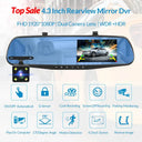 Dashboard Mirror Cam - 1080P Night Vision Dashcam