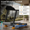 Adjustable Incline Foldable Handrails Treadmill 12 Programs