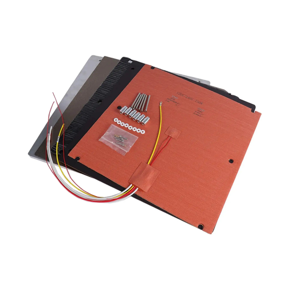 Sovol SV08 3D Printer S08 HotBed 10mm Riser Heated Bed Upgrade Kit 120/240V Silicone Heater 0.1mm Flat Aluminum Bed By Nadir