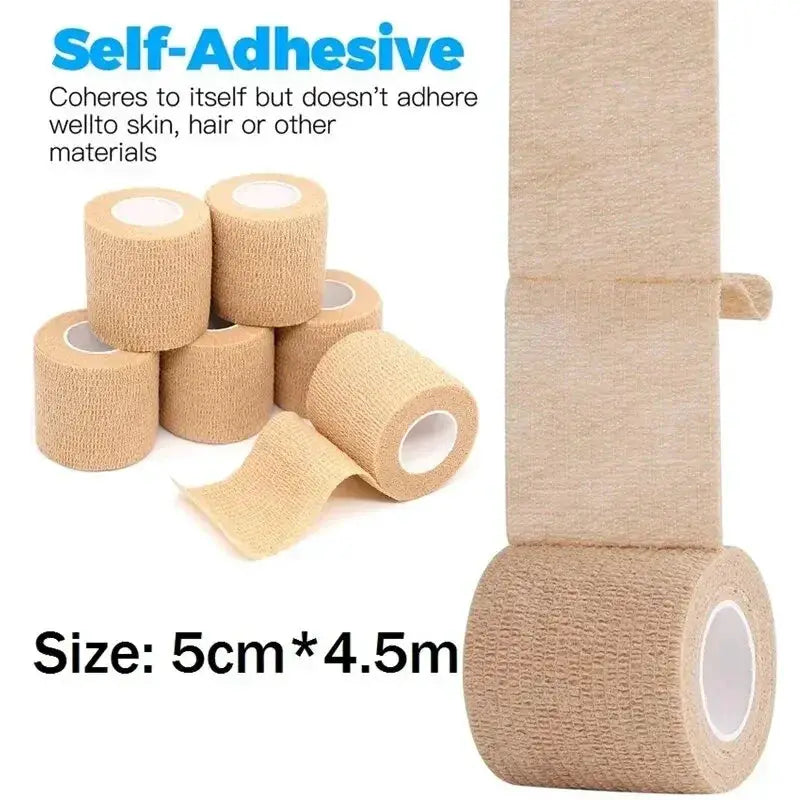 3 Pack Self Adhesive Elastic Bandages 5cm X 4.5m Kit