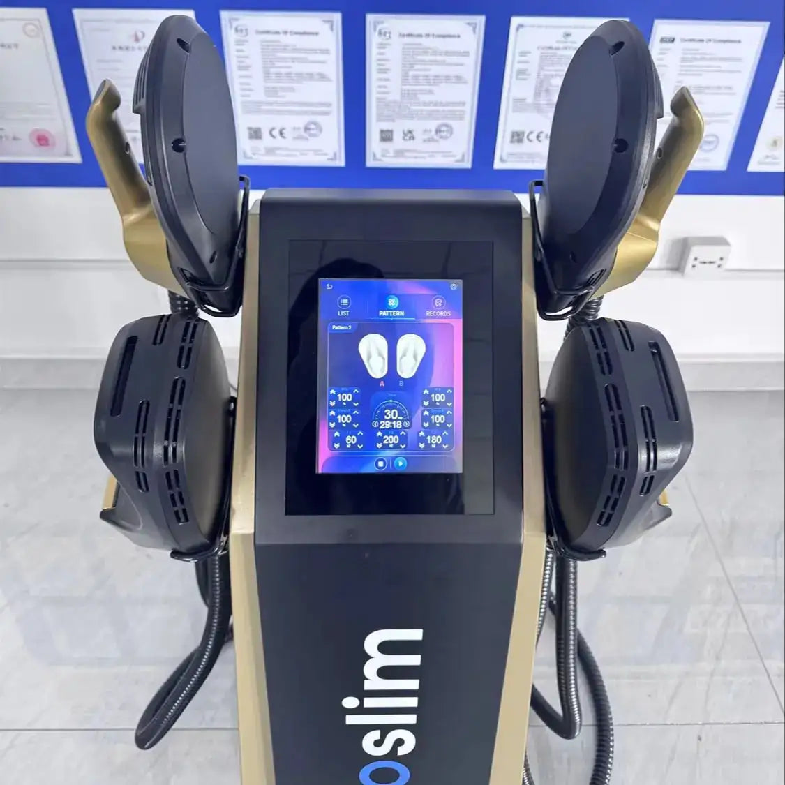 Myoslim RF High Intensity Electromagnetic Body Sculpting Machine Fat Loss Muscle Stimulator Slimming Beauty Equipment