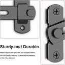 2 Piece Barn Door Lock Set - Secure 180 Flip