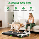 Akluer Foldable Walking Pad Treadmill Incline 2.5HP Underdesk