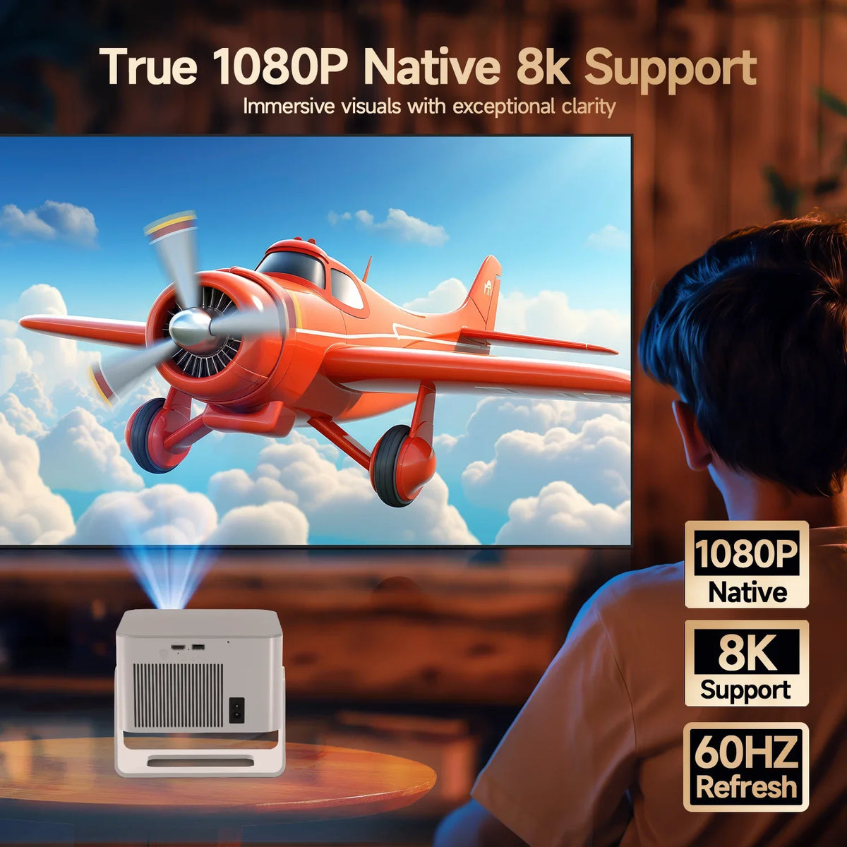 Magcubic Android Projector Auto Focus Projector Support Native — product view 2
