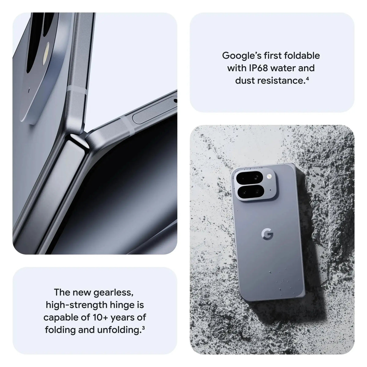 Google / Pixel 10 Pro Fold Renewed Unlocked Android 5G Smartphone Grade 1-4 Refurbished Used Phone Genuine Includes Charging Cable