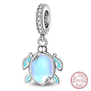 Sterling Silver Blue Purple Butterfly