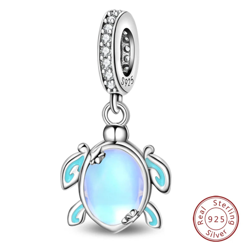 Sterling Silver Blue Purple Butterfly