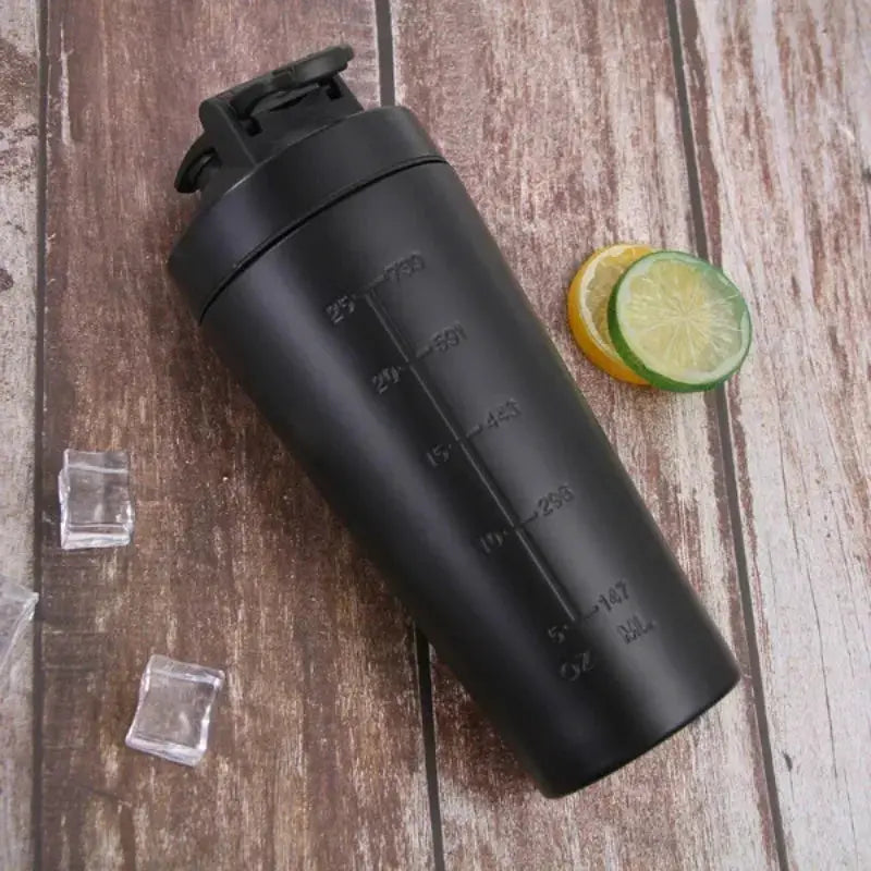 Stainless Steel Protein Shaker Cup Portable Fitness Mug