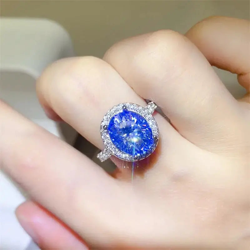 Luxury Sterling Silver Moissanite Ring — product image 1