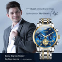 Olevs Men Quartz Moon Phase Watch