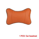 Car Neck Pillow PU Leather Headrest Both Sides 1 Pack